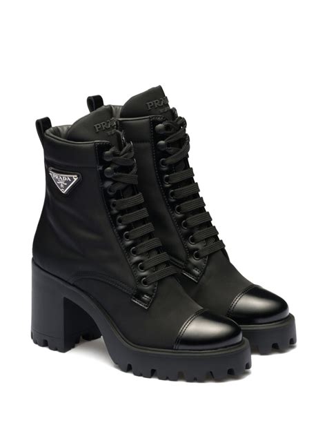 prada triangle|Prada triangle logo boots.